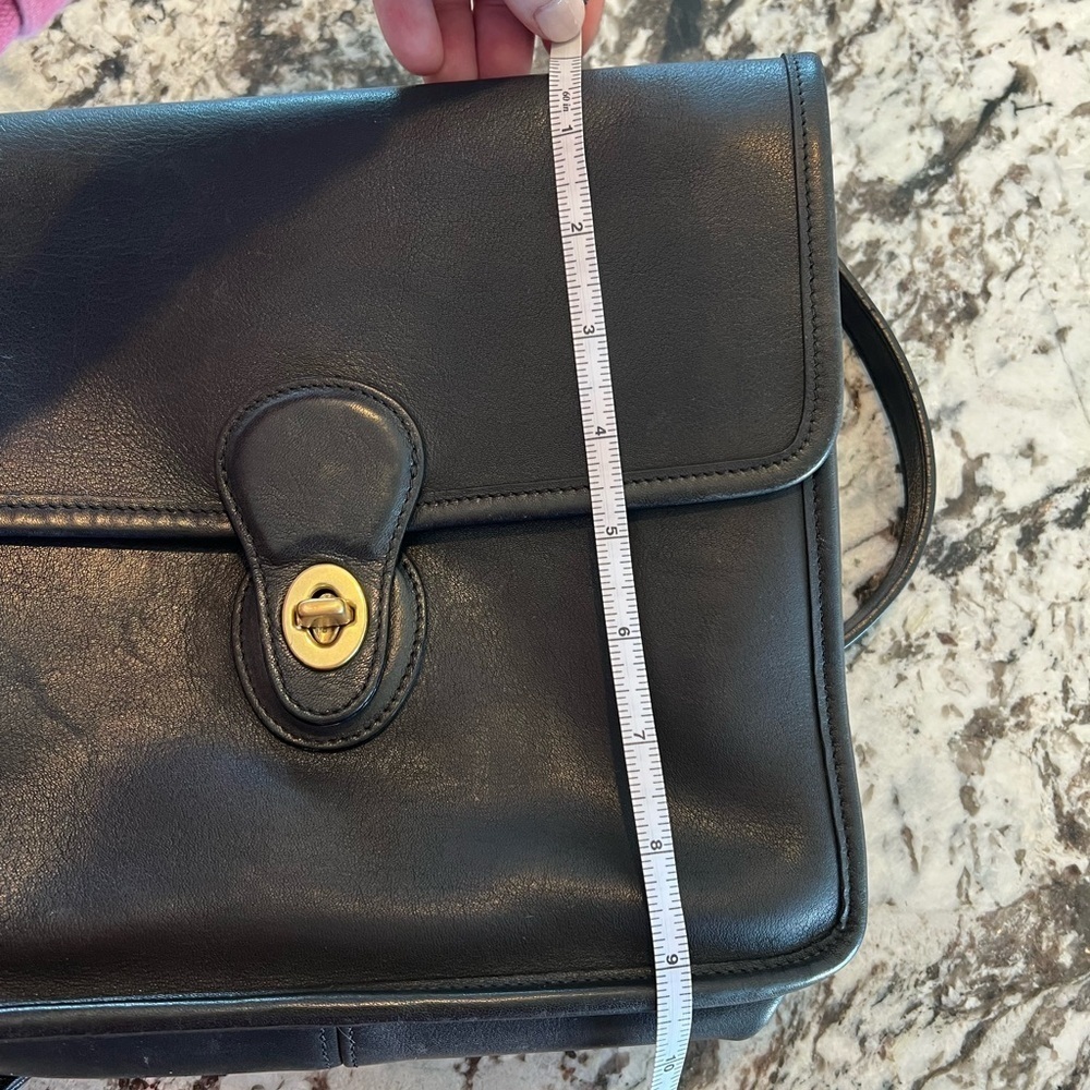 Vintage Coach Legacy 1998 Willis Black Leather Satchel Crossbody Bag Purse #9927 - Picture 15 of 15
